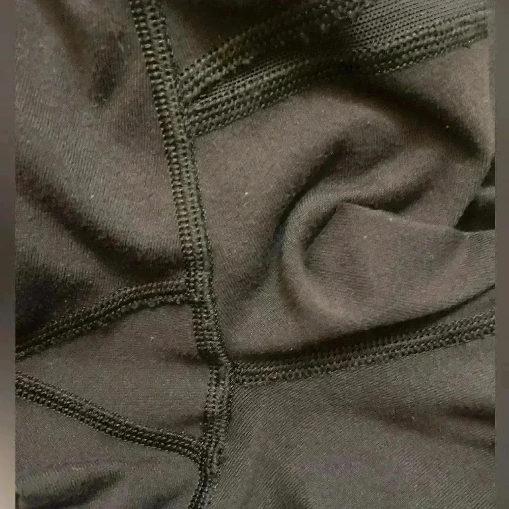Lululemon Wunder Under Pant (Hi-Rise) (Tech Mesh) Very Gently Worn Black Size 2